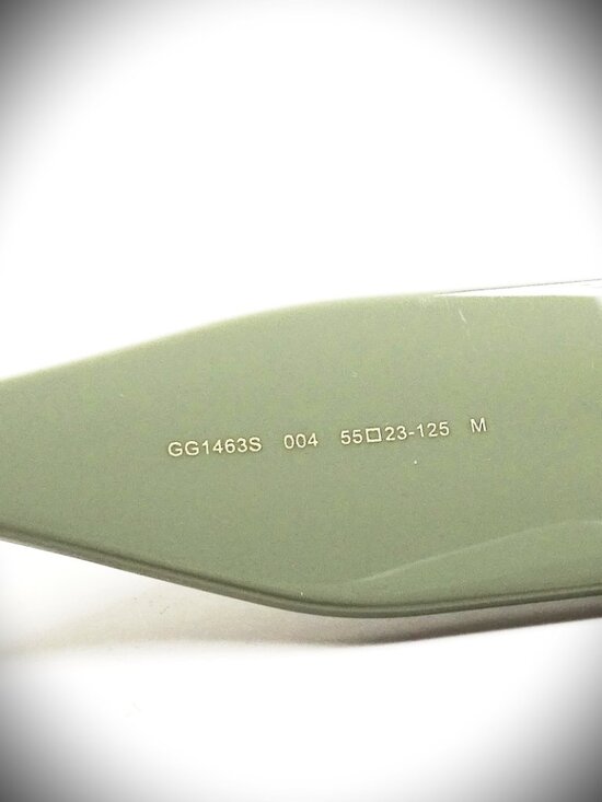 GUCCI GG 1463S 004 Light Sage Frame Gray Lens 55-23-125 M Sunglasses main image 6